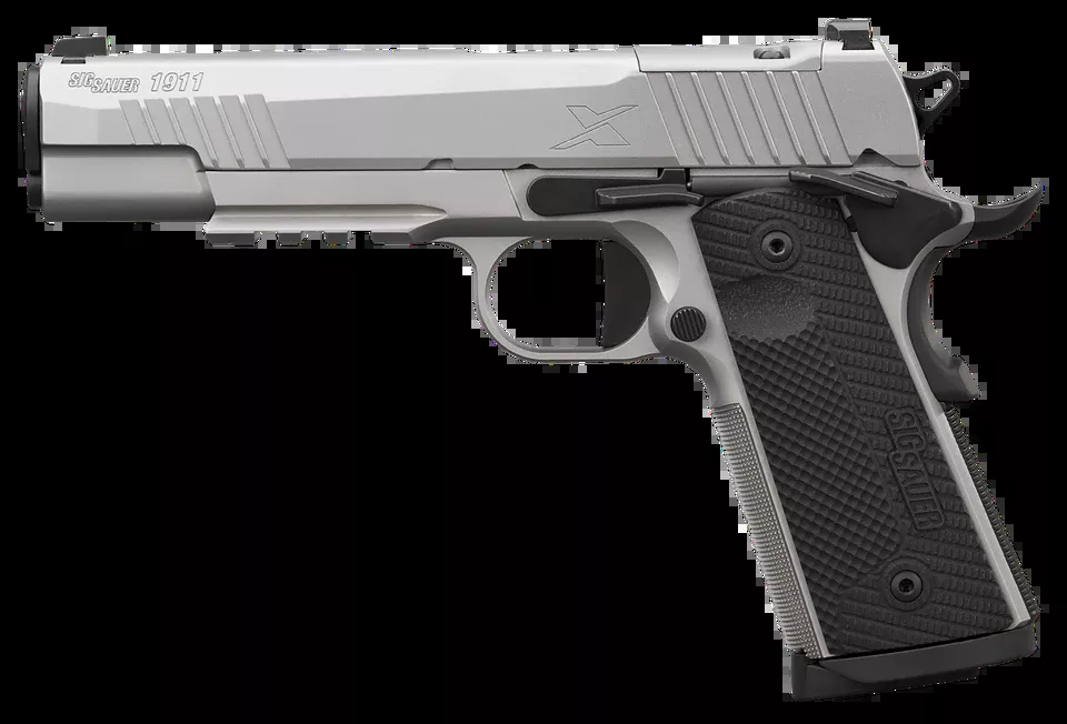 SIG 1911XR-45-SS Pistol, 5" Barrel, 8-Round, Stainless/Black Finish