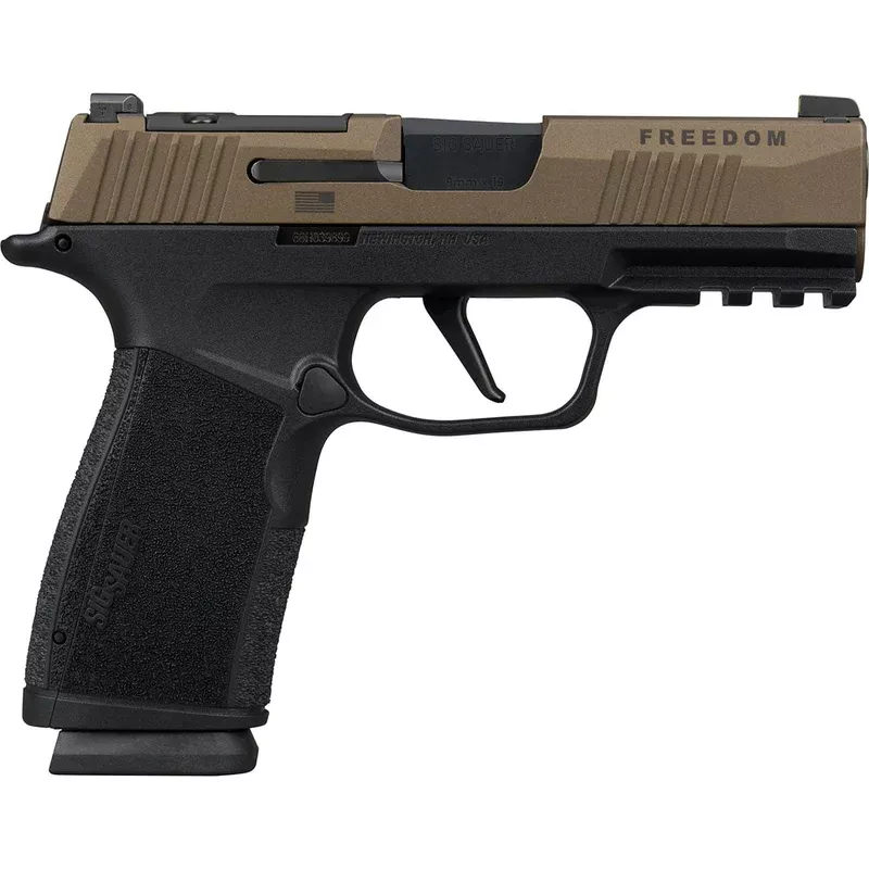 SIG SAUER, INC. – P365 X-MACRO Freedom 9mm Luger (2)17RD Mag Bronze/Black Quantity Discount PriceAdd To Favorite