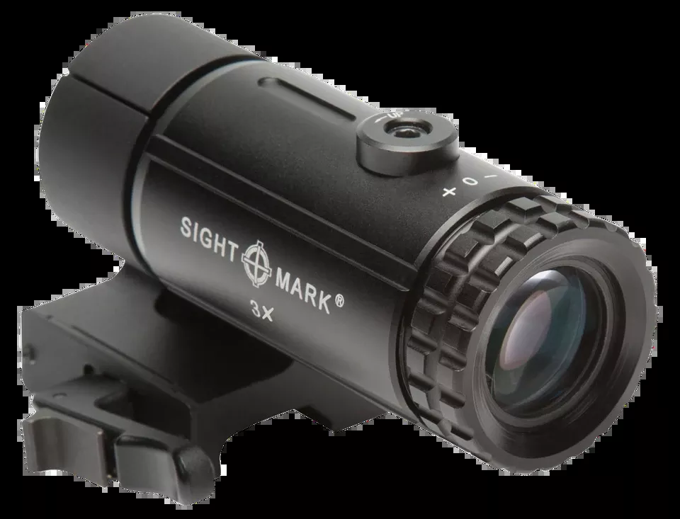 Sightmark T-3 3X Magnifier with Flip-to-Side Mount, Matte Black 3x23mm
