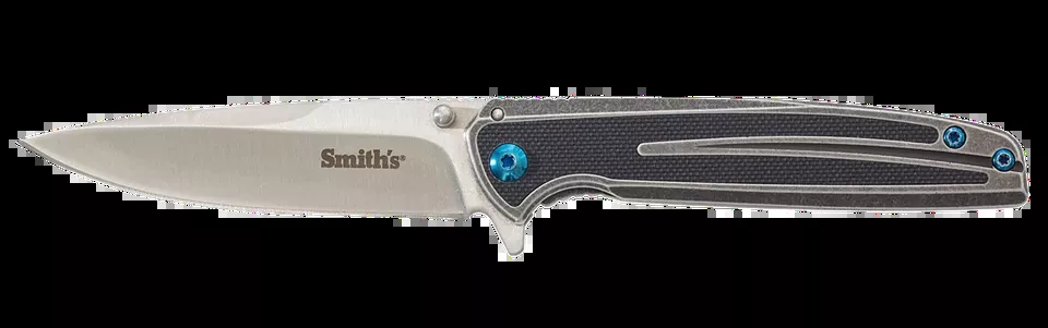 Smiths Products 51275 Imfima Folding Knife with Bead Blasted Stainless Steel Handle and Pocket Clip