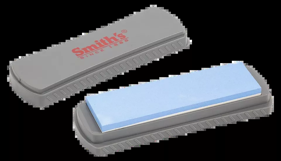 Smiths Products 51314 DualGrit 6" Double-Sided Whetstone Sharpener - Medium Gray