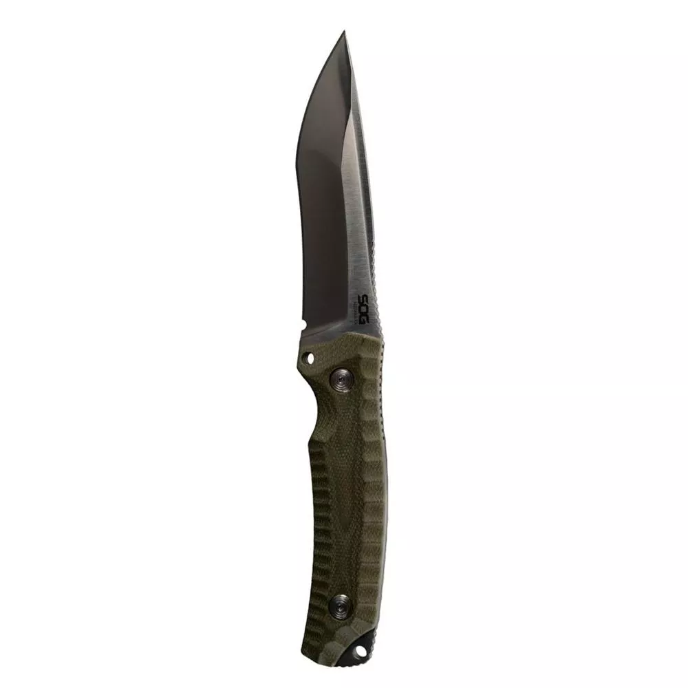 SOG Knives Hidaka FX Fixed Knife 4-4/5″ Drop Point Blade Green Box