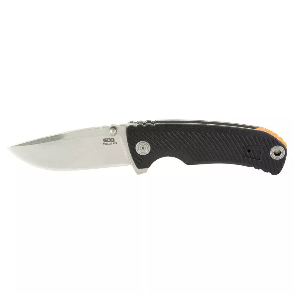 SOG Tellus ATK 3.5" Knife - Black/Orange