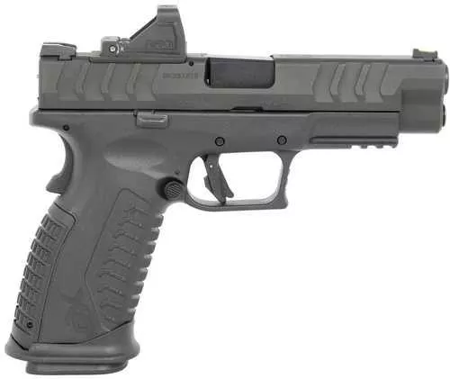 Springfield Armory XD-M Elite OSP Gear Pac Full Size 10mm Auto, 16+1 4.50" Black Melonite Match Grade Barrel & Optic Ready/Serrated Steel Slide, Black Polymer Frame w/Picatinny Rail, Adaptive Textured Grip, Ambidextrous