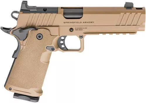 Springfield Prodigy DS Comp Pistol 9mm Luger 5" Barrel 10Rd Coyote Brown Finish