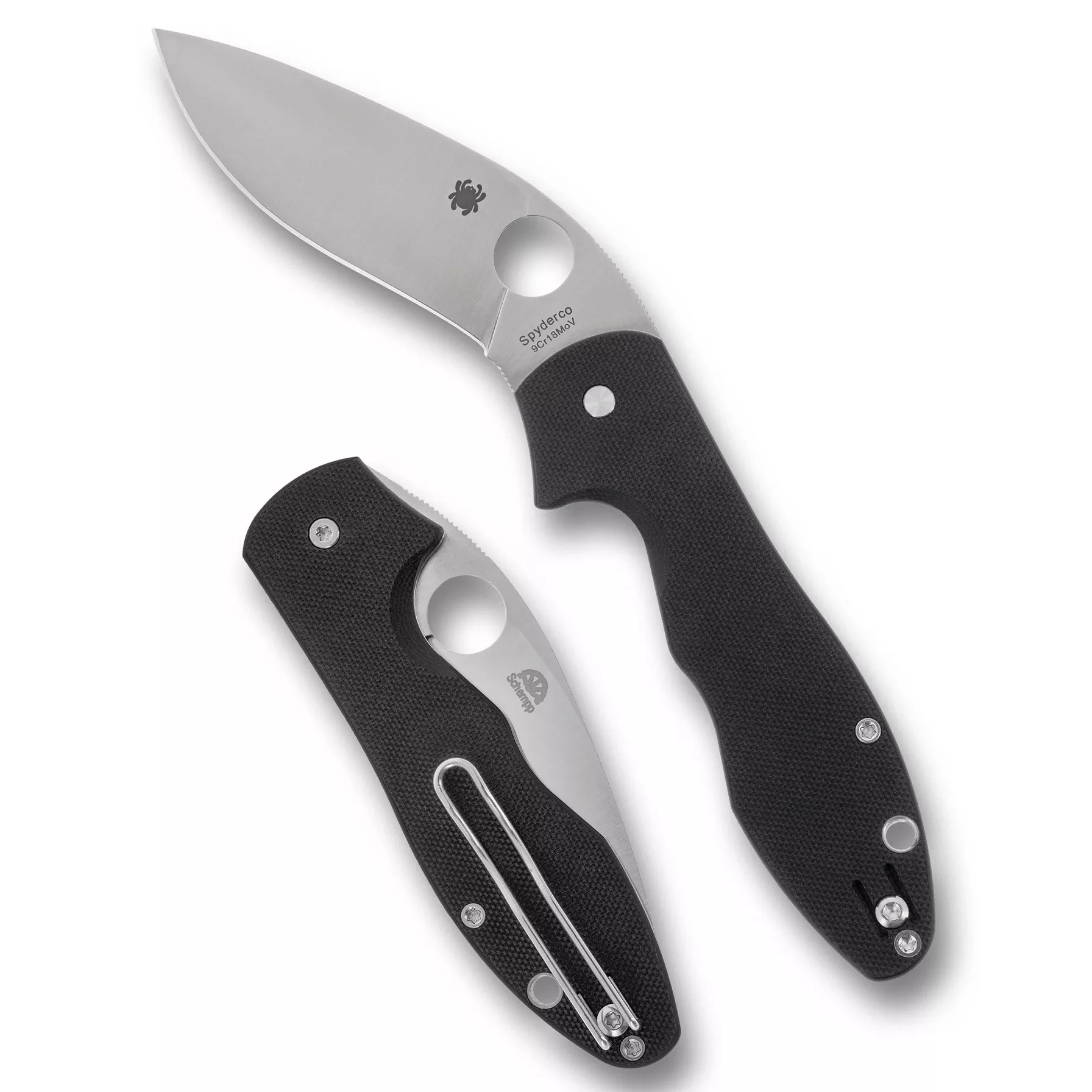 SPY RETRACT 3.4″ KUKRI BLK-G10