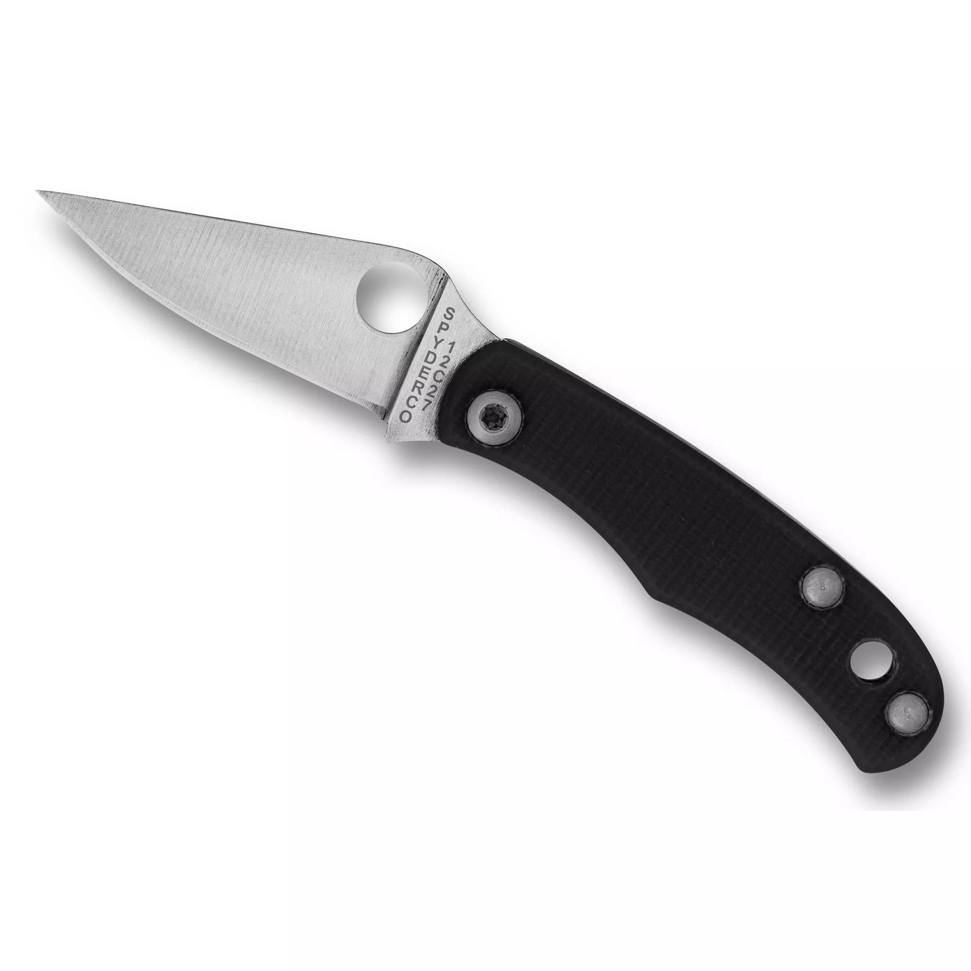 Spyderco BUG Folding Knife Drop Point Silver Blade 1.27 “