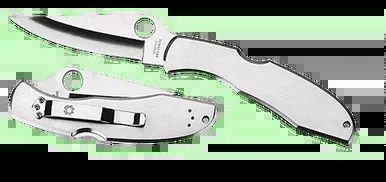 Spyderco Endura 2 Folding Knife 3.88″ Drop Point VG-10 Stainless Steel Blade Stainless Handle