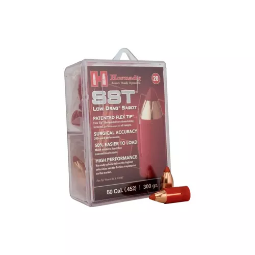 SST-ML LOW DRAG SABOT – .50 CAL, 300 GR, 2130 FPS, 20/BX