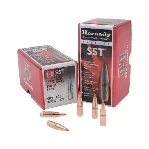 SST SUPER SHOCK TIP BULLET – 270 CAL. .277″, 130 GR, 100/BX