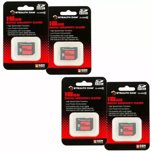 Stealth Cam 16gb Sd Card 4 Pack