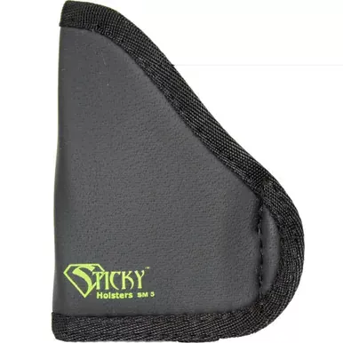 Sticky Holsters Pocket Holster | Ambidextrous | Fits Glock 42 | Kimber Micro 9 | Kimber Solo | Diamondback DB9 and Sig Sauer P938 With Laser | Neoprene | Black Finish | SM-5MOD