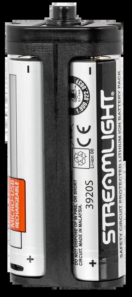 Streamlight Stinger 2020 Battery Pack - 3.7V, 2600mAh, Black/Silver (Single Pack)