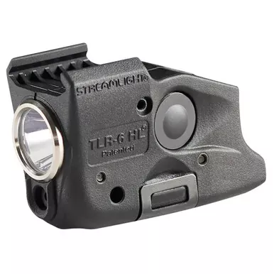 Streamlight TLR-6 HL | Tac Light with Green Laser | For Glock 17,19,23,22 | 300 Lumens | Matte Finish | Black | Includes Three SLB2 Batteries with USB-C Charging Case | 69353