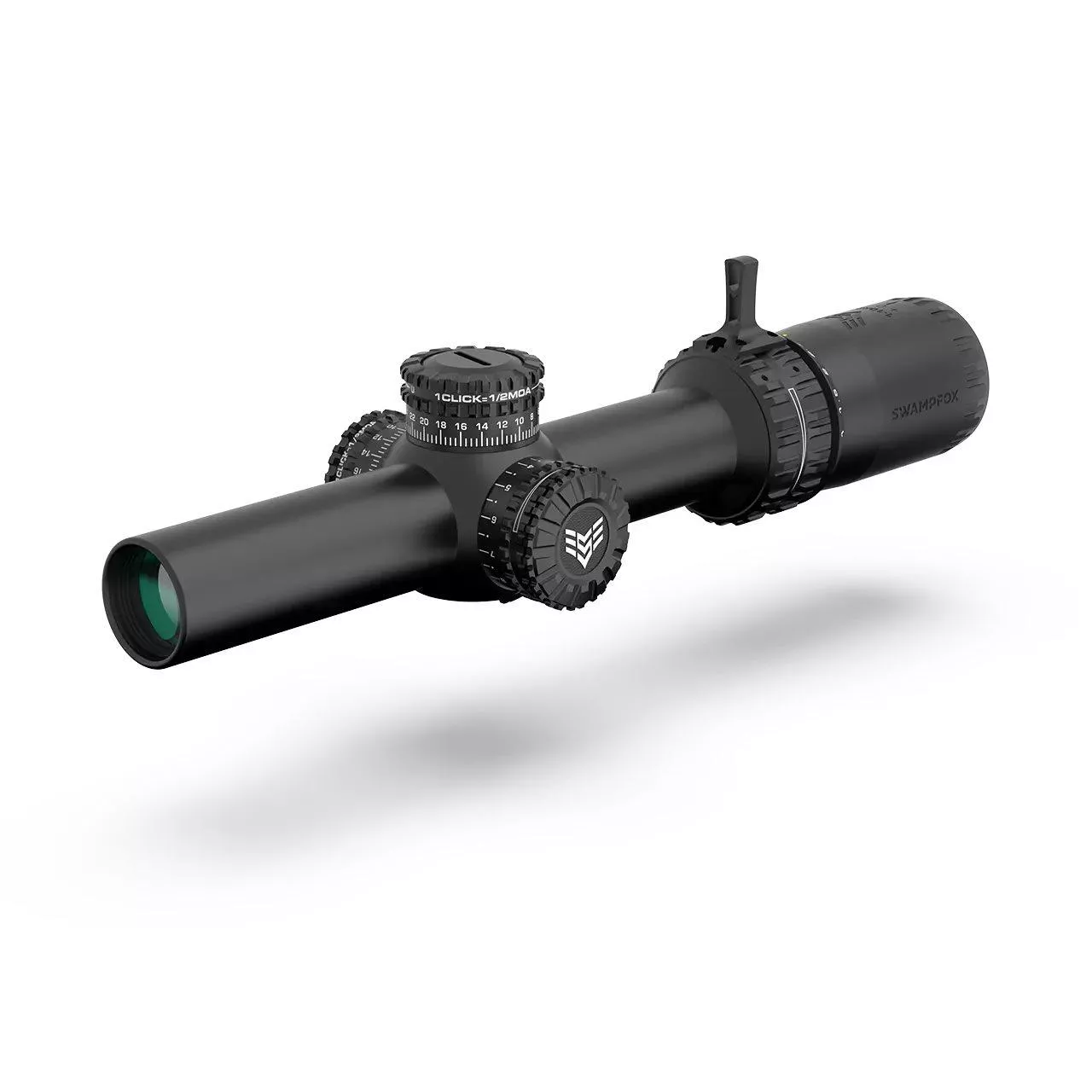 Swampfox Arrowhead Series LPVO Rifle Scope 1-6×24 30mm SFP IR Guerrilla Dot Red MIL Illum