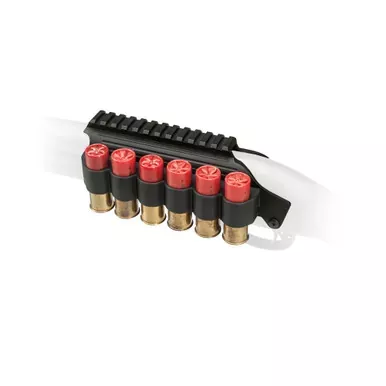 TacStar Shotgun Rail Mount with SideSaddle | 12 Gauge | Fits Remington 870 | 1100 | 1187 | Black Finish | 1081035