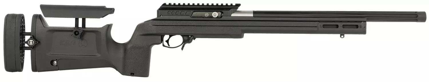 Tactical Solutions AHD2MBXKBLK X-Ring VR GEN2 22 LR 16.50″ Matte Black Fluted Threaded Barrel, Matte Black Aluminum Receiver W/Picatinny Rail, Black Stock