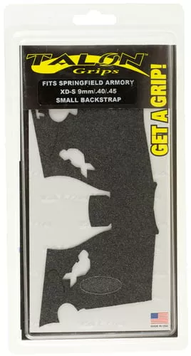 Talon Grips 207G Adhesive GripTextured Black Granulate for Springfield XD-S 9,40,45 with Small Backstrap
