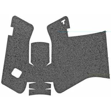 TALON Grips Inc Rubber | Grip | Adhesive Grip | Fits Glock 19X | 17 Gen 5 MOS/45 (Medium Backstrap) 17 | 22 | 24 | 31 | 34 | 35 | 37 Gen5 (Medium Backstrap) | Black | 380R