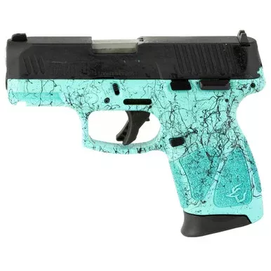 Taurus G3c 9mm Luger Pistol 3.2″ Barrel 12+1 Round Cyan w/Black Splatter Frame