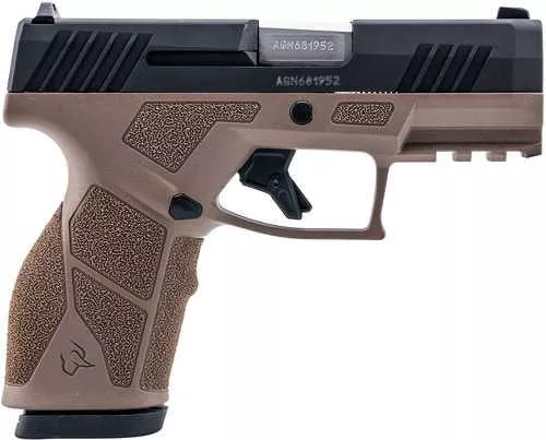 Taurus GX2 Pistol 9mm Luger 3.37" Barrel 10Rd Black Slide Brown Finish