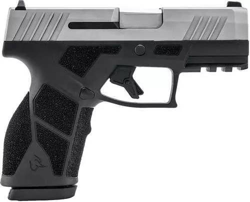 Taurus GX2 Pistol 9mm Luger 3.37" Barrel 10Rd Silver Slide Black Finish