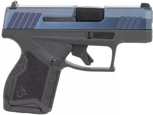 Taurus GX4 Micro-Compact Frame 9mm Luger 13+1 3.06" Satin Black DLC Stainless Steel Barrel, Blue PVD Serrated Alloy Steel Slide, Matte Black Stainless Steel Frame, Textured Grip