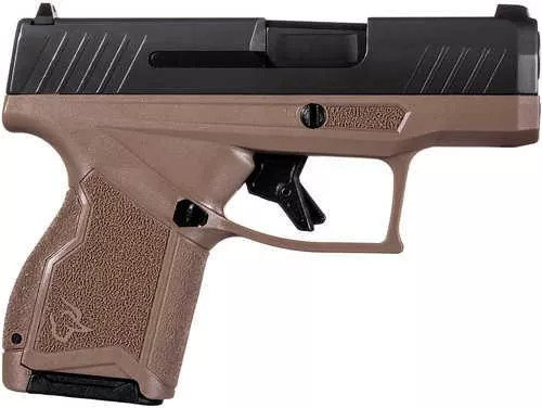 Taurus GX4 Striker Fired Semi-Automatic Pistol 9mm Luger 3.06" Rifled Barrel (2)-11Rd Magazines Fixed White Dot Front & Adjustable Rear Sights Matte Brown Polymer Finish