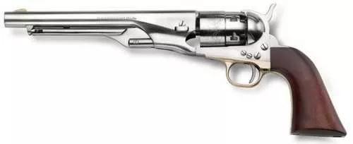 Taylor/Pietta 1860 Army White Finish .44 Caliber 8" Barrel Black Powder Revolver