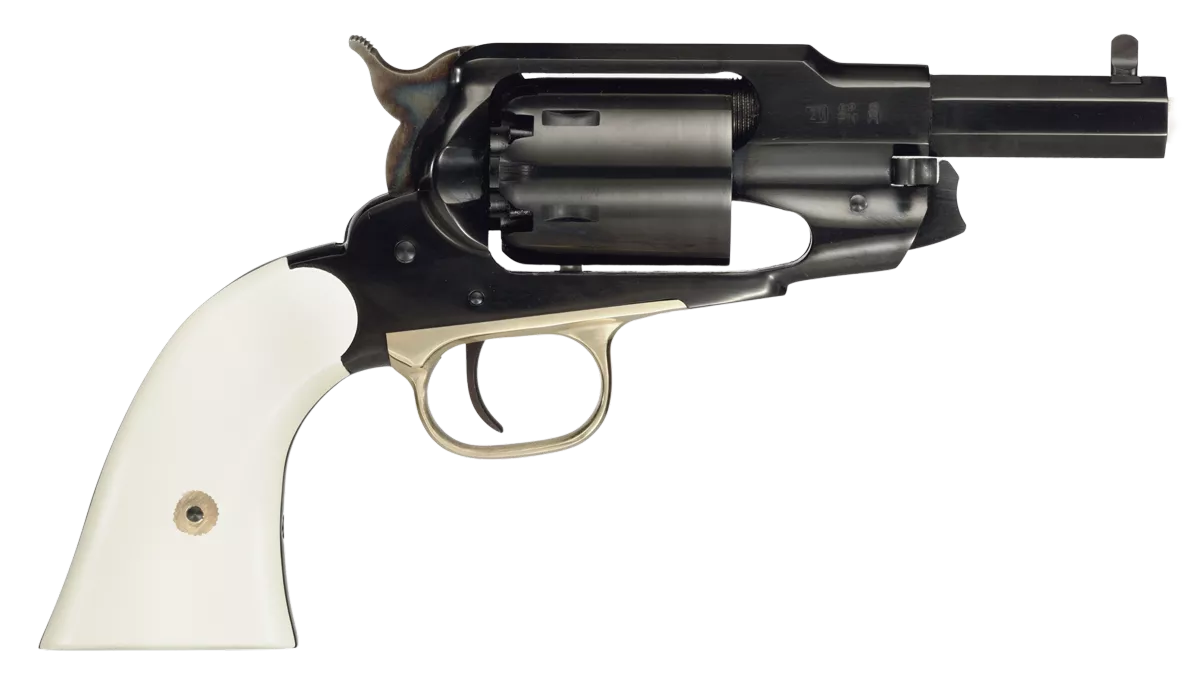 TAYLOR’S & COMPANY 1858 ACE .44 BL/WD 3″ WHITE