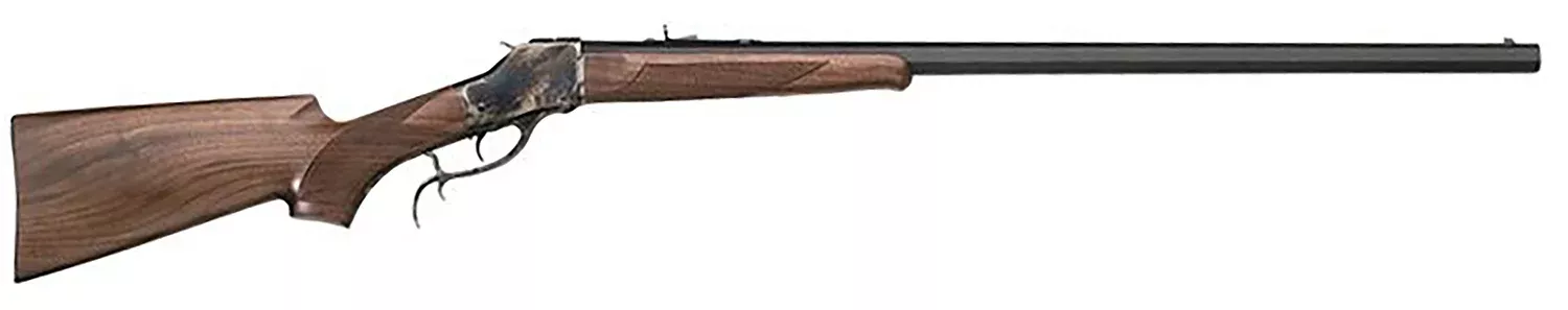 Taylors & Company 210156 1885 High Wall 38-55 Win 1rd 30″ Blued Barrel, Color Case Hardened Steel Receiver, Walnut/ Fixed Pistol Grip Stock, Right Hand