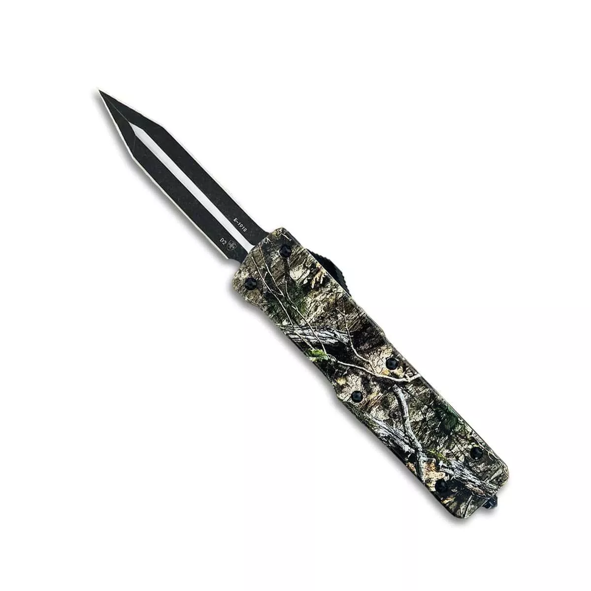 Templar Knife Premium Weighted Large Knife 3-1/2″ D2 Dagger Blade Mossy Country DNA