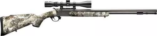 Traditions NitroFire VAPR w/Scope 50 Cal 209 Primer 26" Sniper Gray Cerakote Fluted & Tapered Barrel, Drilled & Tapped Receiver, Veil Alpine Fixed Synthetic Stock, 3-9x40mm Duplex