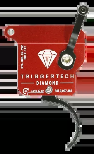 TriggerTech R7LSRB02TNC Curved Trigger Remington 700 Left Hand Single Stage