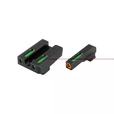 TRUGLO Brite-Site TFX Pro | Sight | Fits Sig #8 Front/#8 Rear | Tritium/Fiber-Optic | Day/Night Sight | 24/7 Brightness | Orange Ring on Front Sight | TG-TG13SG1PC