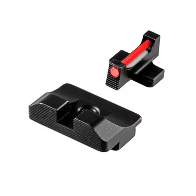 TRUGLO Fiber Optic Pro | Sight Set | For Springfield XD | Black Rear Sight and Red Front | TG-TG132XD