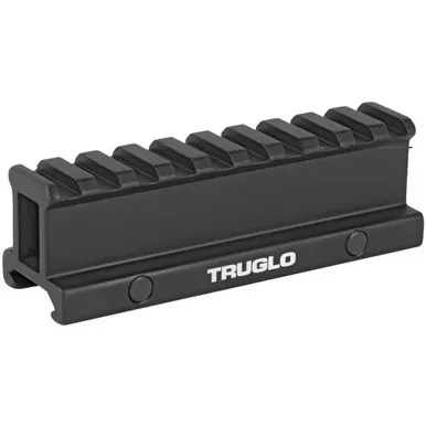 TRUGLO RISER MOUNT PICATINNY | Riser | Black | Picatinny Style Riser Mount | Raises Mounting Surface by 1″ | TG-TG8990B