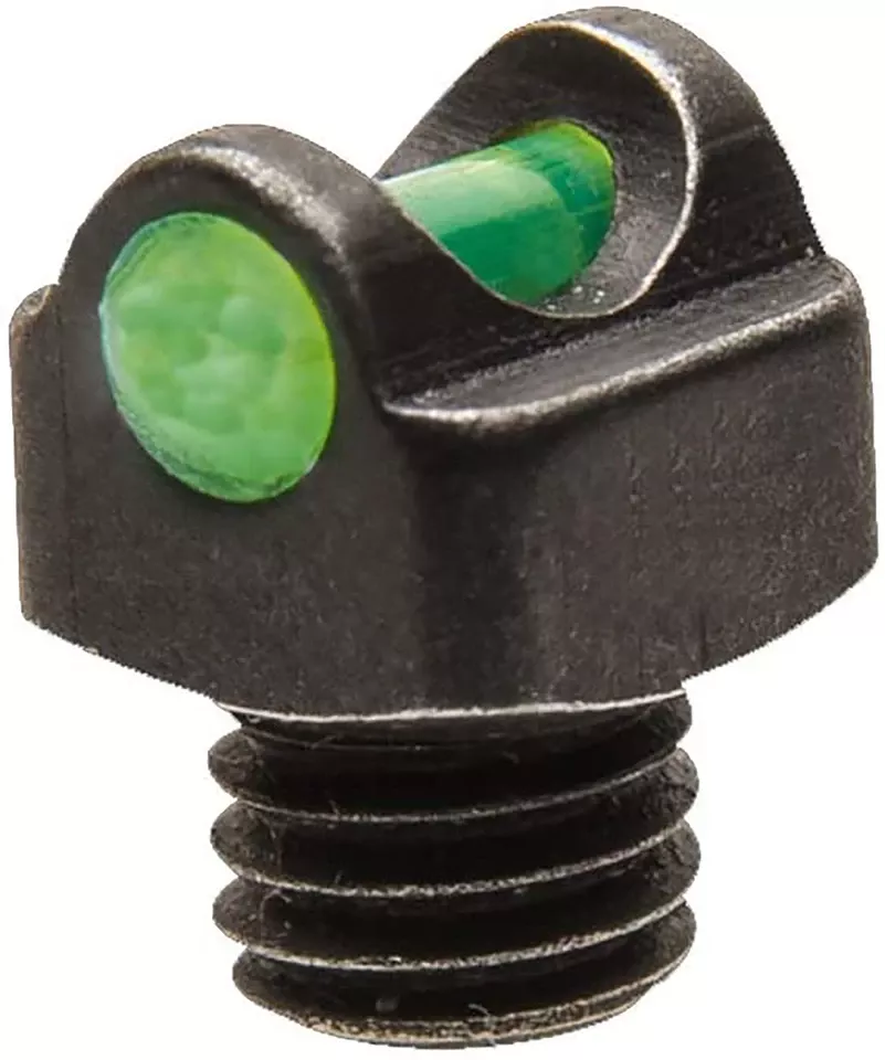 TruGlo StarBrite Deluxe Bead Front Sight - Black/Green Fiber Optic 2.6mm Threads