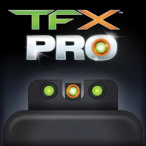 Truglo TFX Pro Tritium/Fiber-Optic Day/Night Sights – Walther PPS (Except M2) – Orange Outline Front/Green Rear