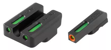 Truglo TFX Pro Tritium Fiber-Optic Xtreme Handgun Sight Set For CZ P10 – Front Orange/Green Rear