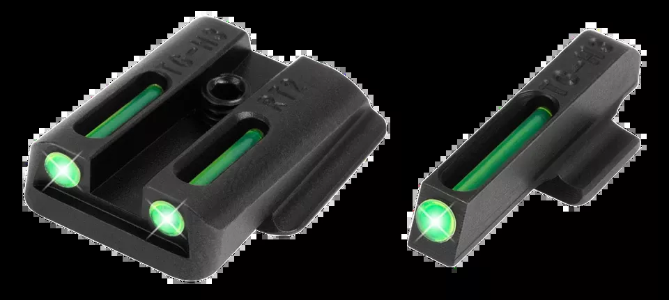 TruGlo TG131RT2 TFO Green Tritium Fiber Optic Sights for Ruger LC9/9S/380