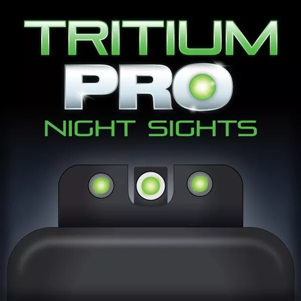 Truglo Tritium Pro Night Sights Fit Walther P99 and PPQ – White Outline Front/Rear Green