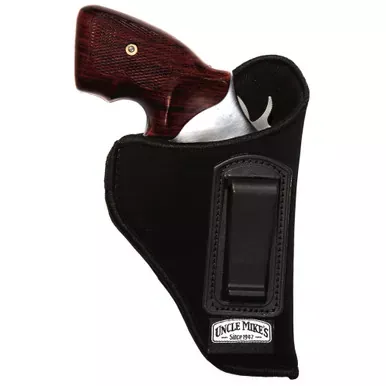 Uncle Mike’s Inside The Pant Holster | Size 2 | Fits Medium Revolver With 4″ Barrel | Right Hand | Black | 89021