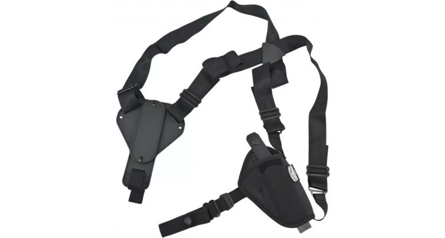Uncle Mike’s Plain Black Nylon Shoulder Holster 8716 AM#16