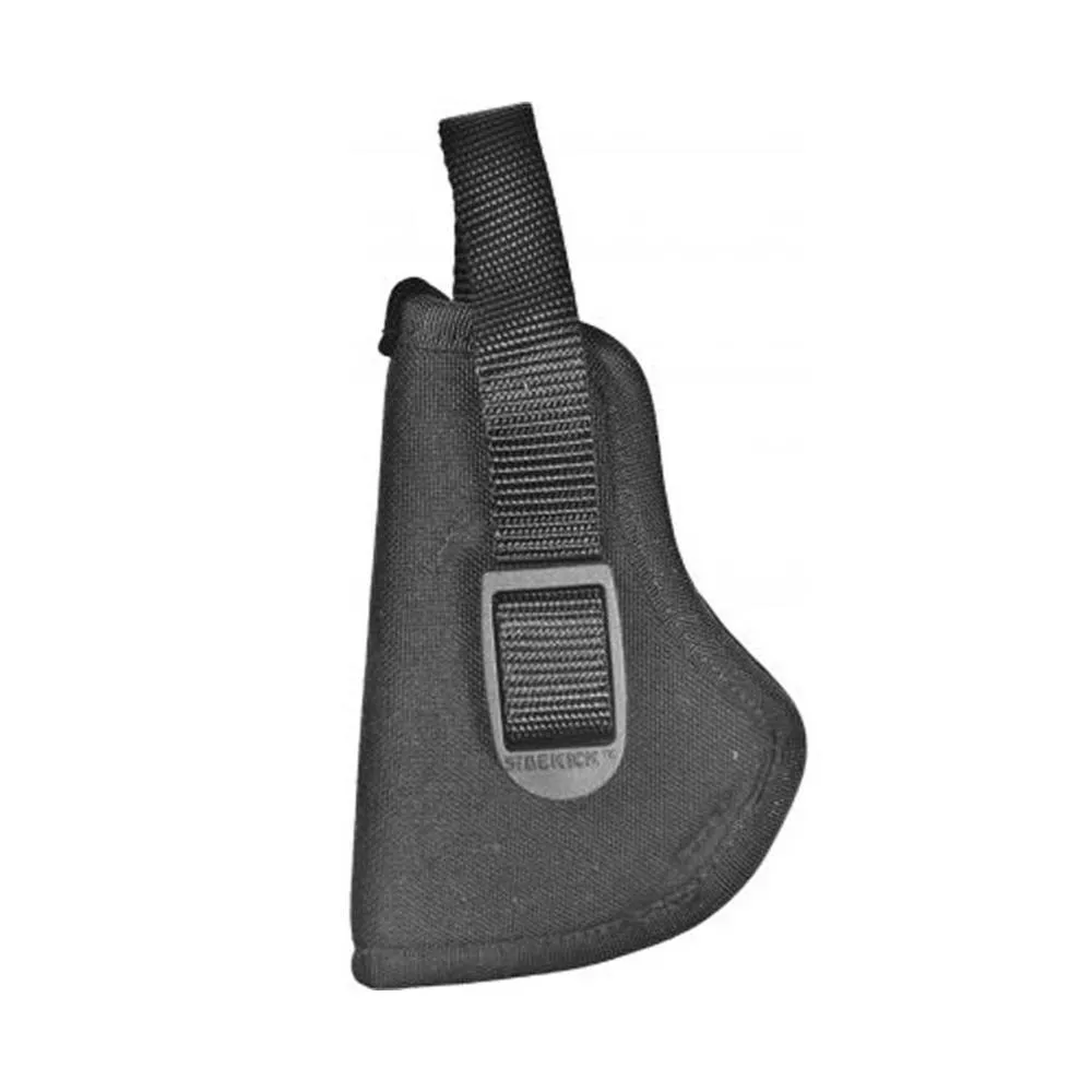 Uncle Mike’s Sidekick Hip Holster for 3-1/2″ – 4-1/2″ Barrel Large Autos Open Ends Black LH