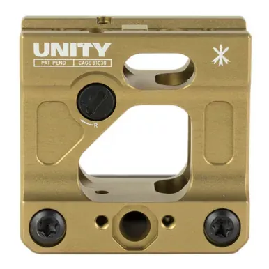 Unity Tactical FAST Micro Red Dot Mount | Optic Mount | 2.26″ Optical Height | T1/T2 Footprints | FDE | FST-MICF