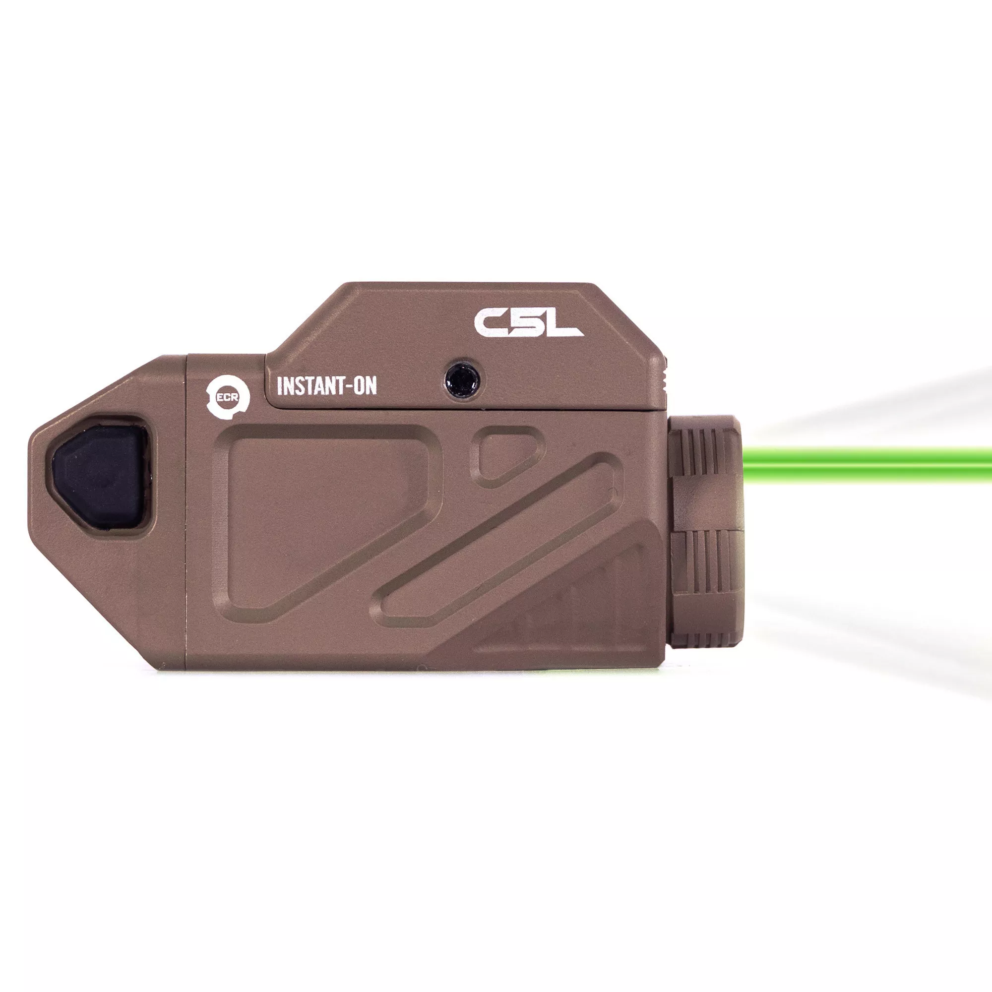 Viridian C5L Tac Light w /Green Laser Universal 650Lm FDE
