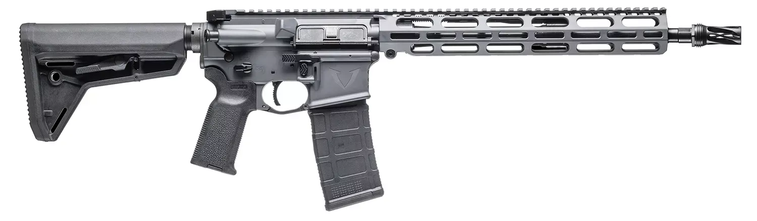 Vktr Industries V31100916622 VK-1PW 5.56 13.70″ Sniper Gray Cerakote Low Profile M-LOK Handguard Magpul SL Black Magpul K2 Grip