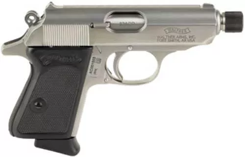 Walther Arms PPK SD Pistol 32 ACP 3.3" Barrel 6Rd Silver Finish