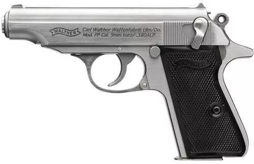 Walther PP Pistol 32 ACP 3.9" Barrel 8Rd Stainless Steel Finish